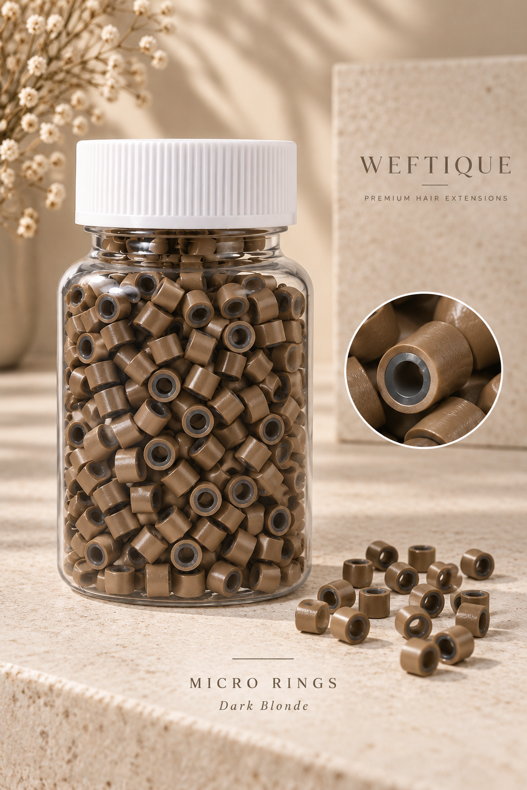 Weftique Micro Rings - Dark Blonde