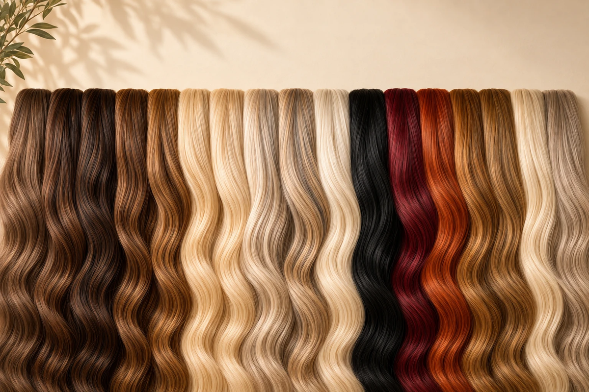Weftique Luxury Hair Extensions - kleurstalen